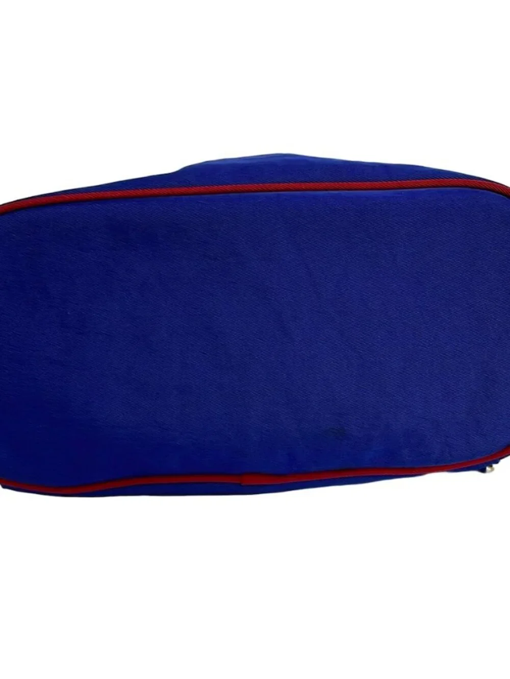 MOSCHINO Navy Red Multi Nylon Leather Backpack